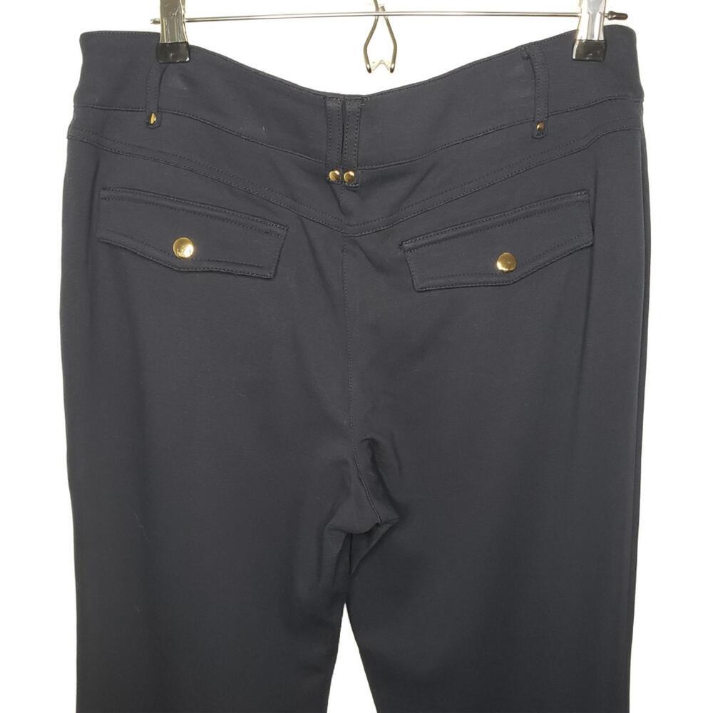 Cache Women's 10 Navy Flare Leg Stretch Chino Trouser(1784) - Picture 4 of 7